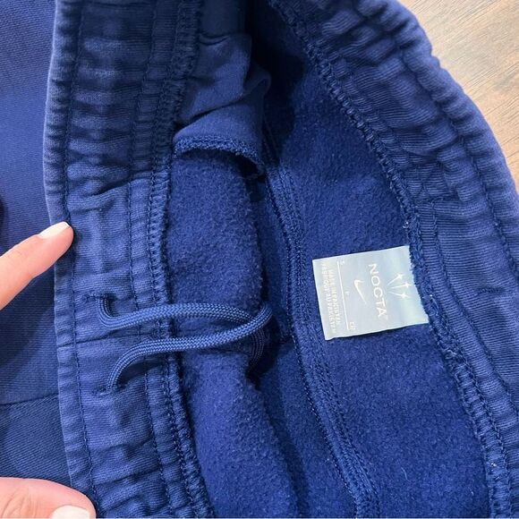 Nike NOCTA Drake Cardinal Stock Sweatpants Blue Fleece Joggers Men’s Size S. - Picture 4 of 8